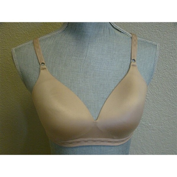 NWOT Warner's Bra 34A Cloud 9 Full-Coverage Wire-Free Contour 1269 Beige 115395 - Picture 2 of 4